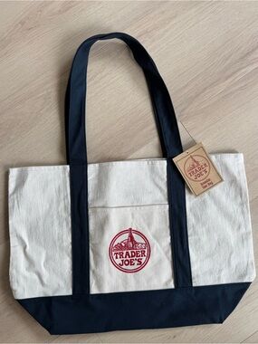 NWT Trader Joes Canvas Tote Bag